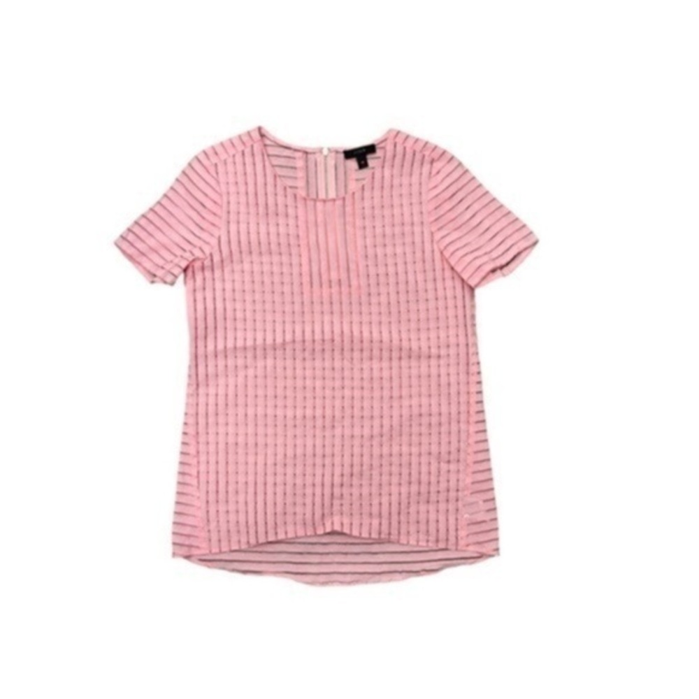 J. Crew Pink Sheer Top